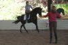 Fuzzy photography again (dark horse/dark arena) but you can feel the exuberance on Whisper’s part and the abandon on Adelheid’s.