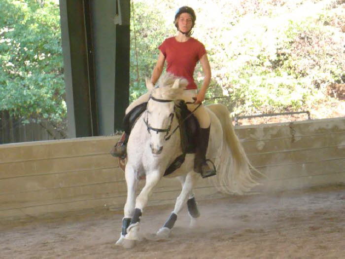 Nancy looks so composed and graceful in this canter
