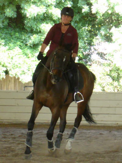 Annes turn to canter and on Prime this takes a bit of courage